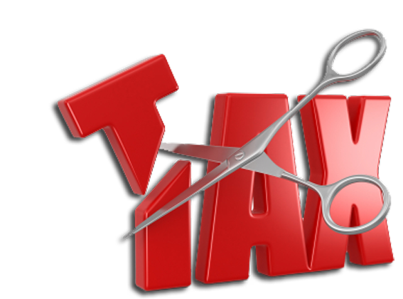 tax cutting logo
